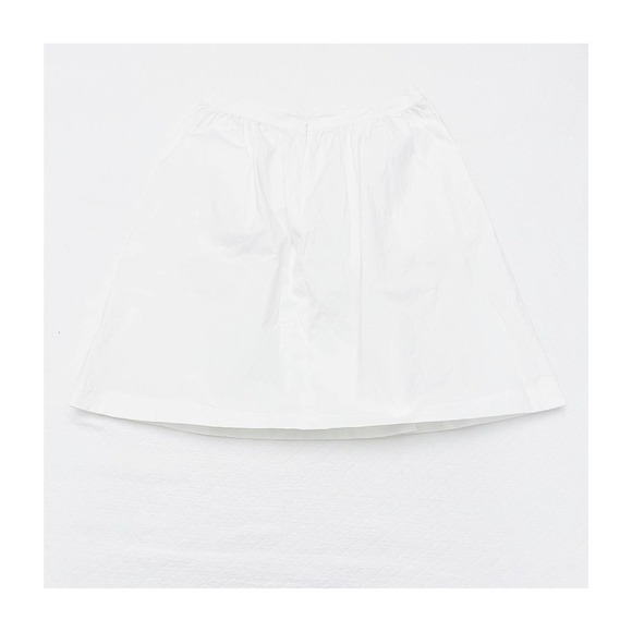 Theory Gelca Palatial White Ruched Skirt SZ4 - Picture 1 of 6